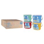 4 POTS SCOLAIRE AVEC 40 PAINS DE PÂTE À MODELER SUPER SOUPLE  DE 38 Grs  COULEURS ASSORTIES (10 U X 4 COULEURS)