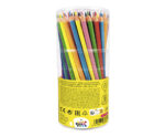 JV272 POT 84 CRAYONS DE COULEURS TRIANGULAIRES WOODLESS EN RESINE – Image 4