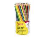JV272 POT 84 CRAYONS DE COULEURS TRIANGULAIRES WOODLESS EN RESINE – Image 3