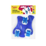 JV194 SACHET DE 3 ROULEAUX MOYENS À EFFETS EN MOUSSE ( BLEU)