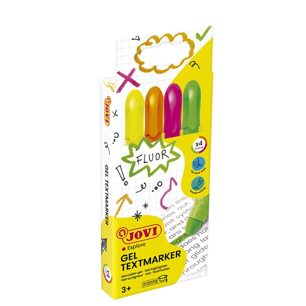 JV209 SURLIGNEURS GEL. ETUI DE 4 COULEURS ASSORTIES JV209 SURLIGNEURS GEL. ETUI DE 4 COULEURS ASSORTIES – Image 1