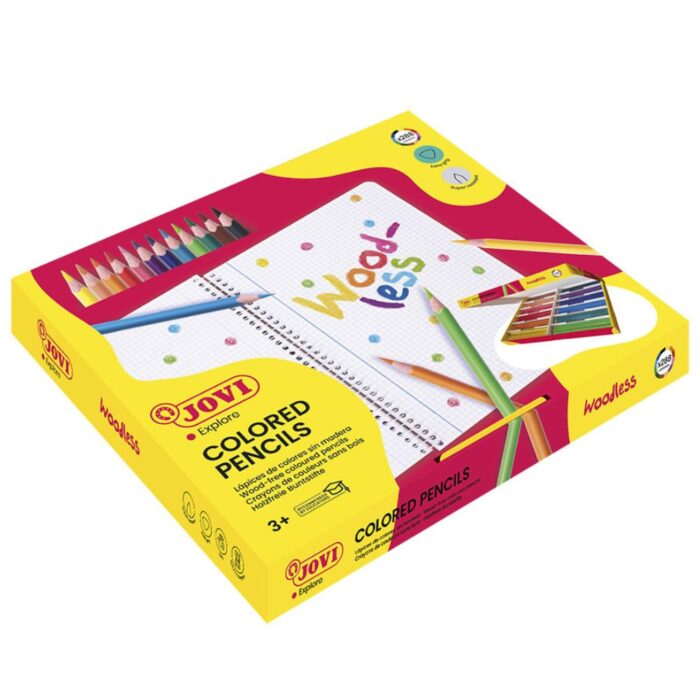 WOODLESS COLORED PENCILS Schoolpack 288 crayons sans bois triangulaires couleurs assorties – Image 1