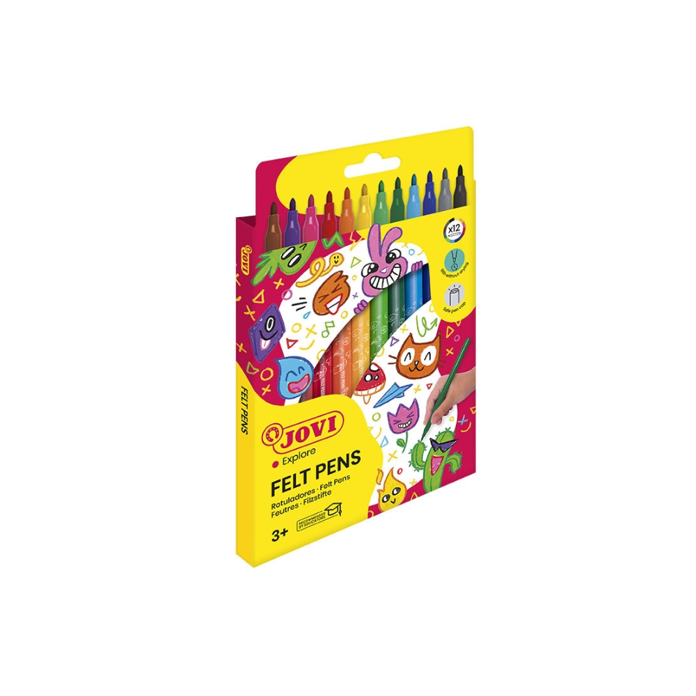 bes(4) JV25 BOITE DE 24 FEUTRES LAVABLE FINE – Image 1