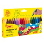 WAX CRAYONS JUMBO Etui 18 craies à la cire couleurs assorties
