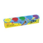 JV258 PACK DE 5 POTS  DE 110 Grs  / PATE A MODLER DOUCE COULEURS ASSORTIS
