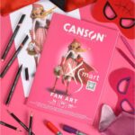 BLOC XSMART FAN ART COLLÉ GRAND CÔTE 20 FEUILLES CANSON® 250 Grs 21 X 29,7 cm – Image 2