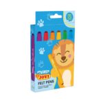 BOITE DE 6 FEUTRES LAVABLES JUMBO COULEURS ASSORTIES