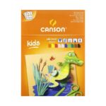CS78 BLOC ENFANT 2 ANS+ 10 FEUILLES CREATION 10 COULEURS ASSORTIS CANSON 24X32 185GRS