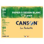 CS83 POCHETTE 10 FEUILLES BLANCHE  C à GRAIN  180G  A3